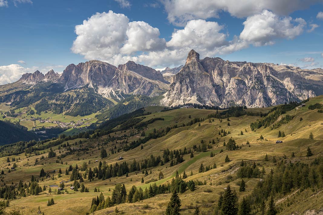 Blick über die Dolomiten