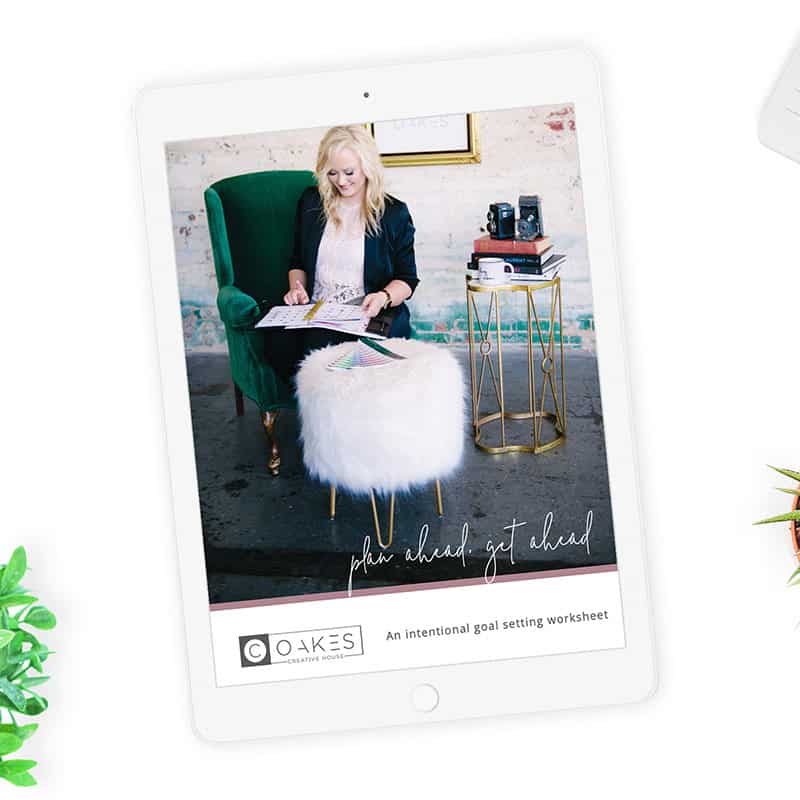 Plan Ahead, Get Ahead : An Intentional Goal Setting Worksheet