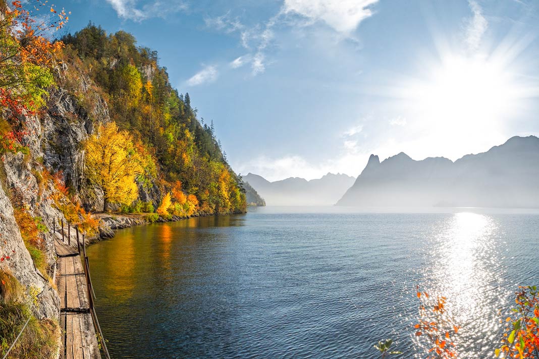 Der Traunsee im Herbst