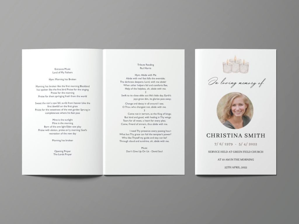 Funeral stationery