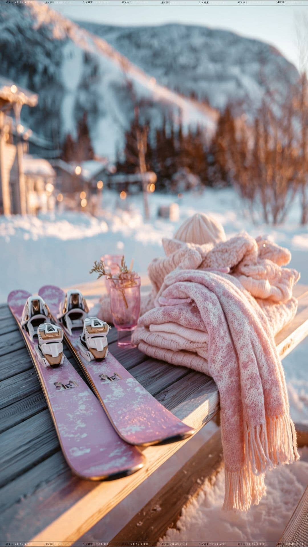 How to Make Your Child’s First Ski Trip a Success cute skis on a table.