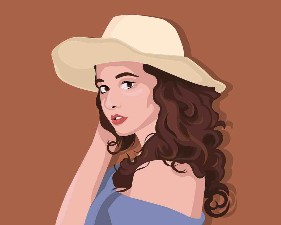 Simplicity and delicacy of a peasant girl