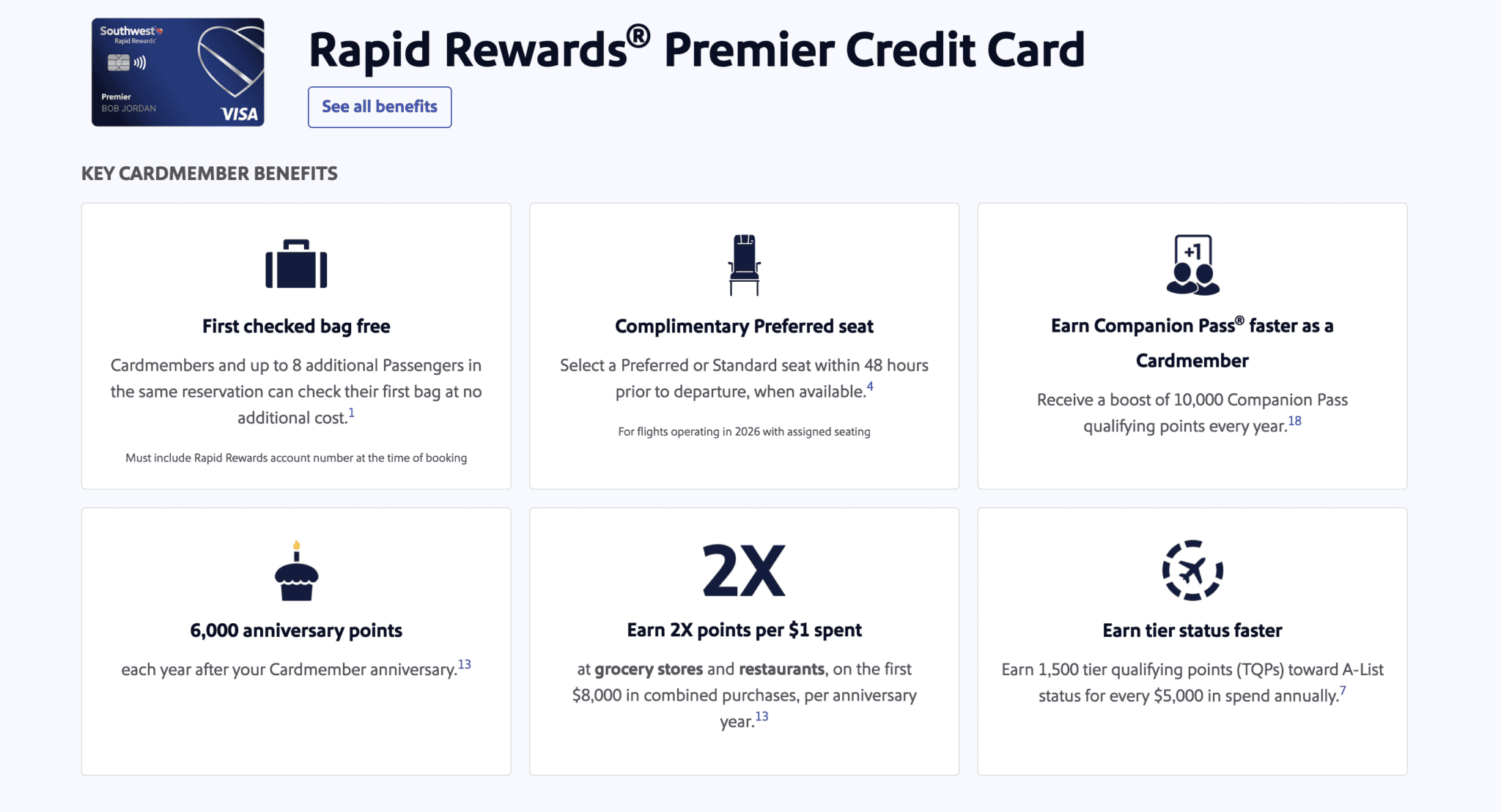 Southwest Premier Card Review: Is the $149 Fee Worth It for Southwest Flyers? 3 Southwest Premier Card benefits