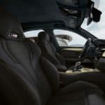 A close up of a motorcycle seat