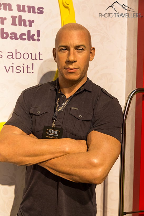 Die Figur von Vin Diesel bei Madame Tussauds in Berlin