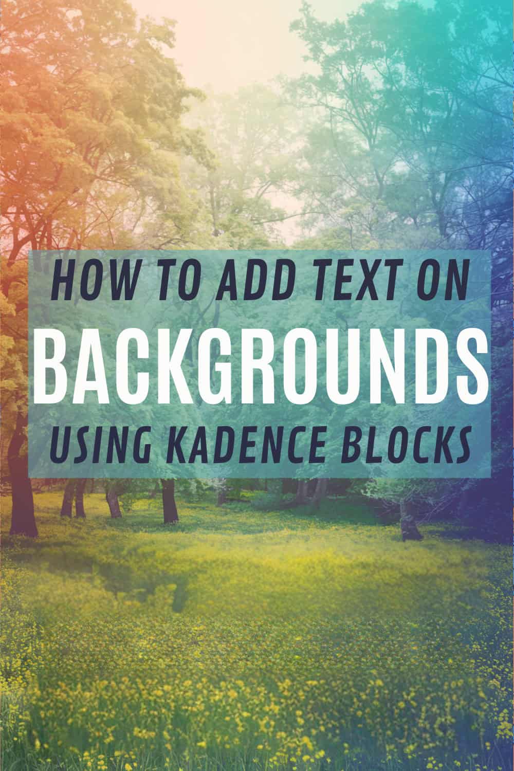 How to Add Text over a Background Image without Ruining the Image | Kadence Blocks 8 KADENCE BLOCKS