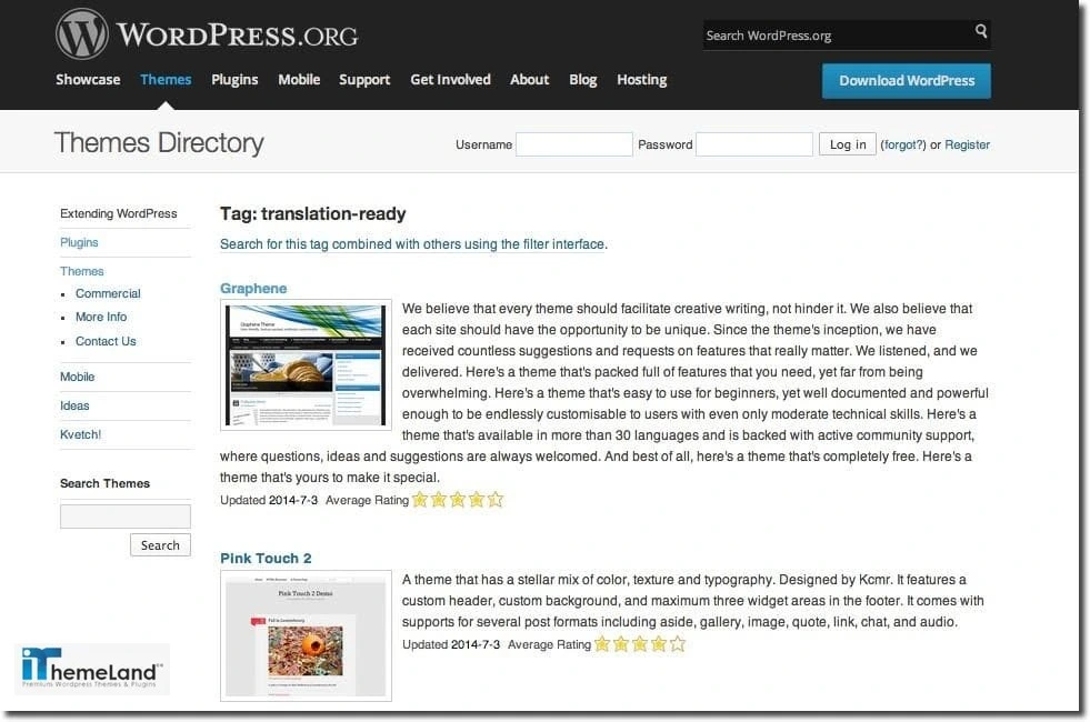 Install theme and plugins with multilingual support