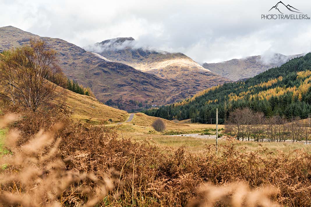 Der Wanderweg im Tal Glen Finnan