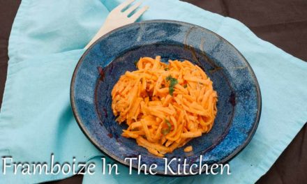 Salade de patate douce râpée