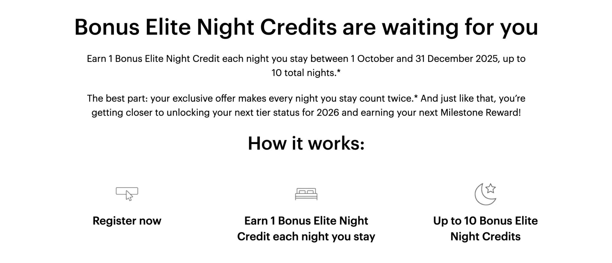 IHG Elite Fast Track (Thru Dec 31, 2025): Instant Silver, Shortcut to Gold/Platinum or Targeted Paths to Diamond & 2× Elite Nights 4 image 6
