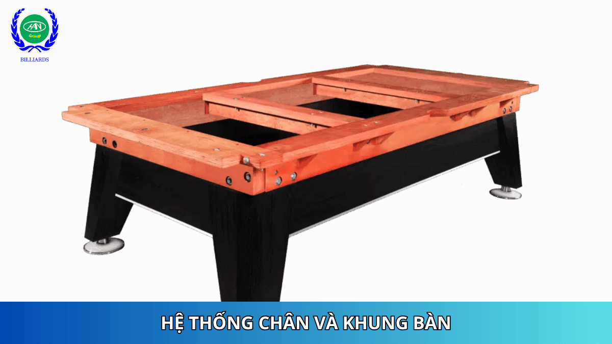 Hệ thống chân và khung bàn King Billiards | Bida Hoàng Anh Nam Group