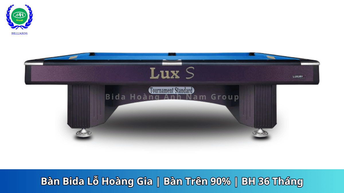 Bàn Bida Lỗ Hoàng Gia, Bàn Trên 90%, BH 36 Tháng | Bida Hoàng Anh Nam Group