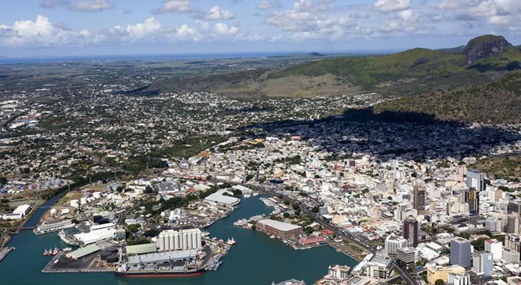 Blick auf Port Louis (FVA Mauritius)