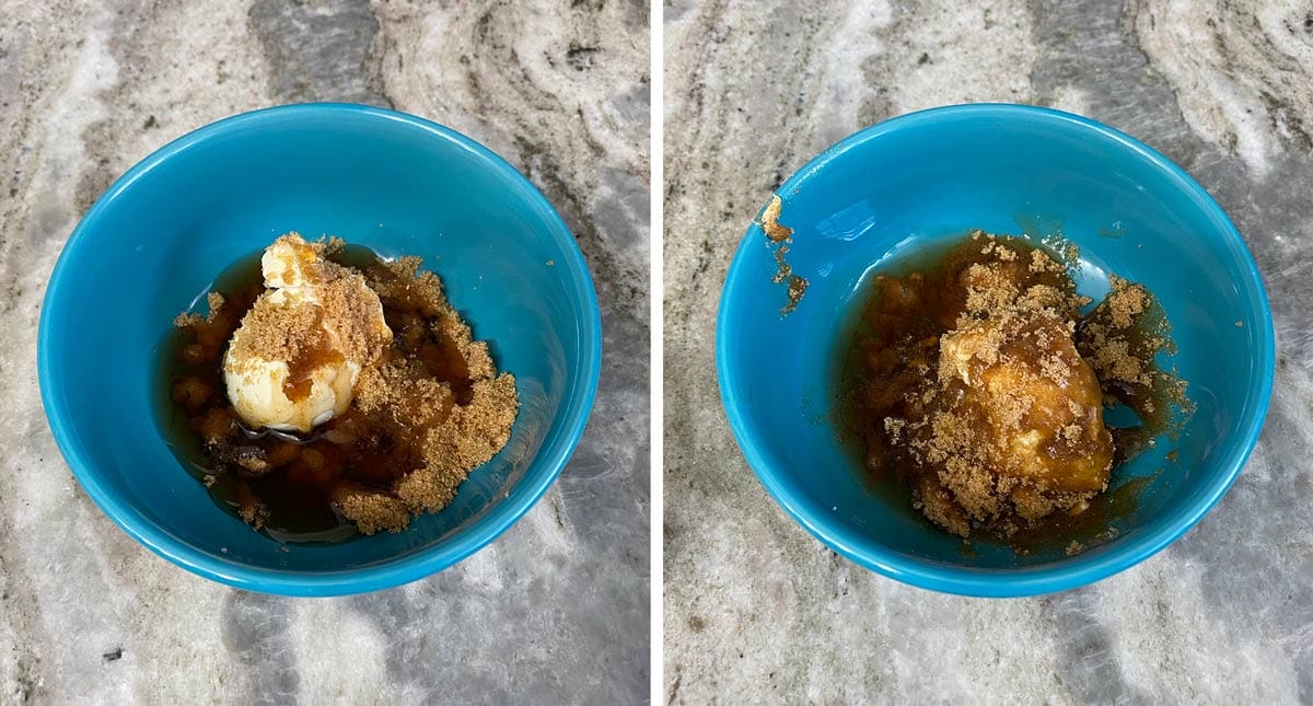 Microwave caramel sauce