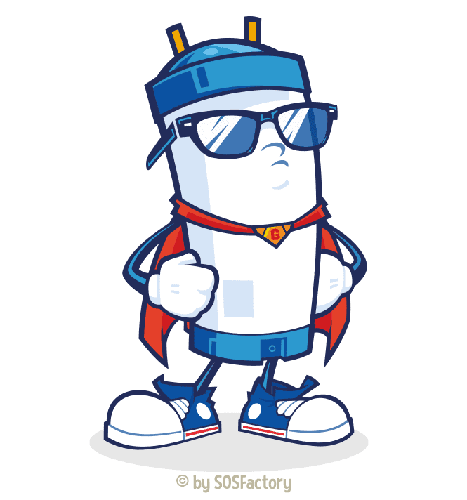 Pumbling mascot cool pose Pumbling mascot cool pose