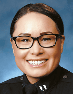 Rachel Rodriguez headshot, newly appointed Korean American captain of Olympic Police Station