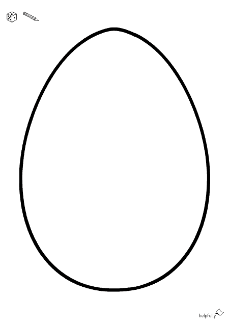 Großes Osterei mit Würfelspiel ausmalen