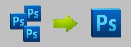 merge files photoshop