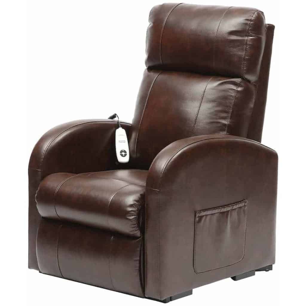 Daresbury PU Leather Riser Recliner Chestnut