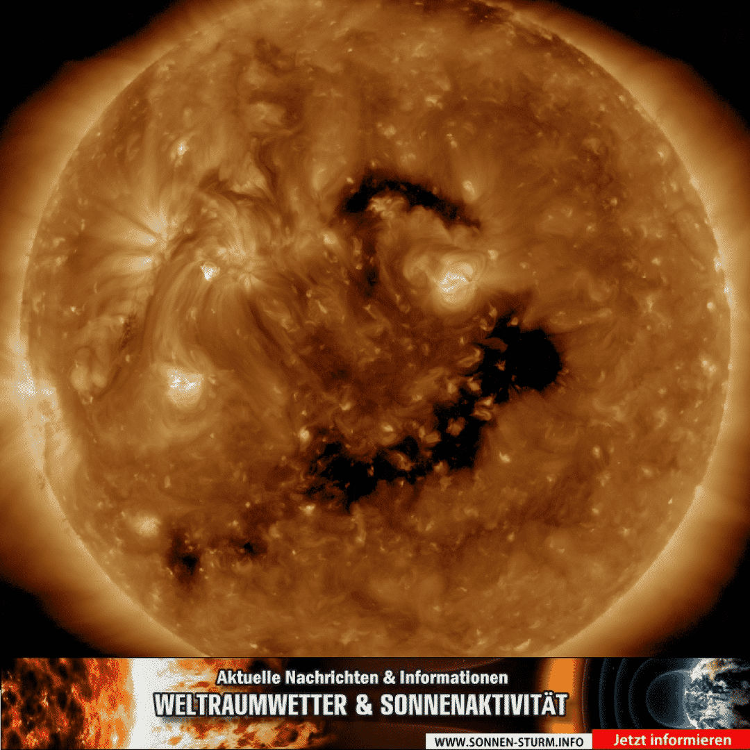 Magnetsturm vorhergesagt: Polarlichter in Deutschland möglich 2 Koronales Loch - Sonnen-Sturm.info