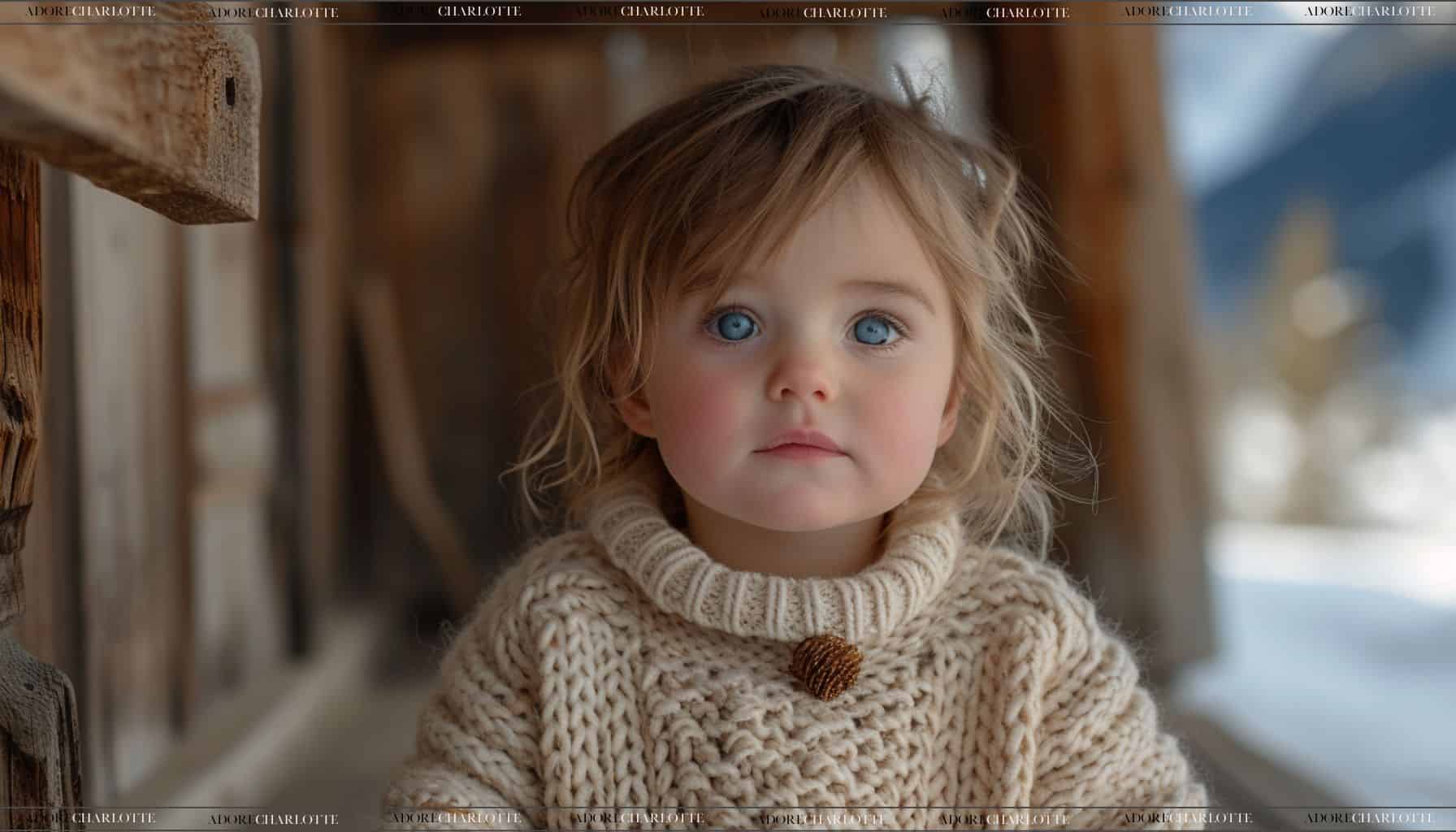 Middle Names for Victoria Cute toddler in a cute sweater.