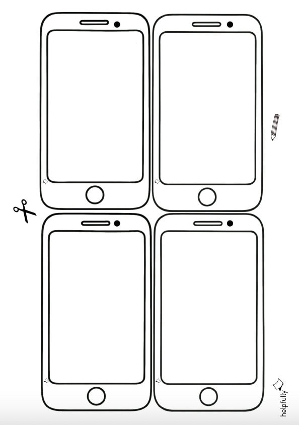 Handy basteln aus Papier - Coole Smartphone Vorlagen | helpfully