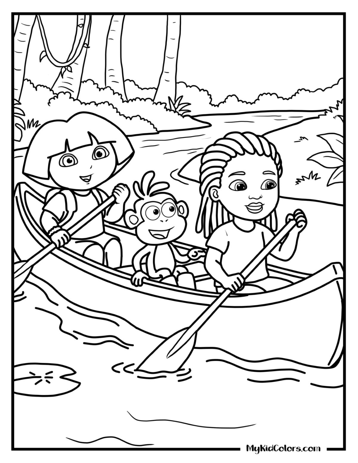 Dora the Explorer Coloring Pages – Page # 6