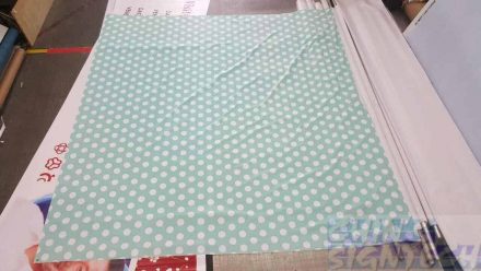 2.9 x 2.5m Photo booth backdrop with polka dot design printed on fabric