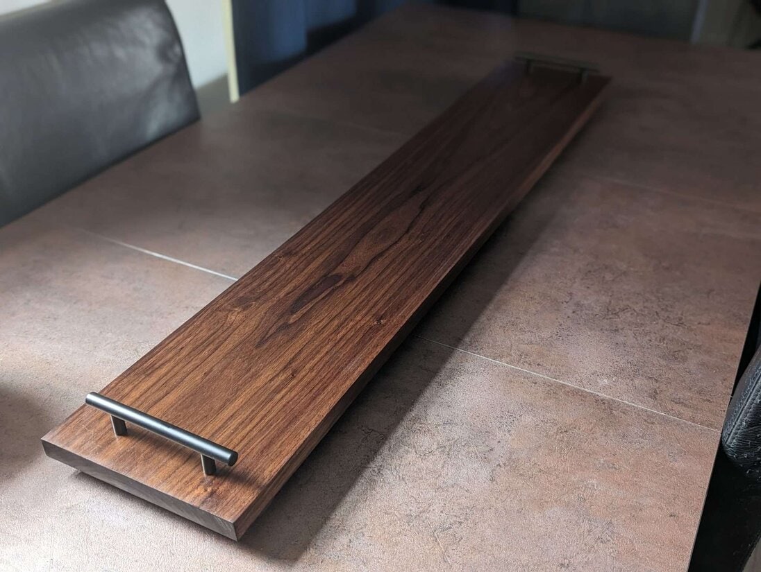 Black Walnut Large Charcuterie Board, Chopping board, Wooden Table Runner, Table Centrepiece, Serving Tray, Grazing Board, Cheeseboard