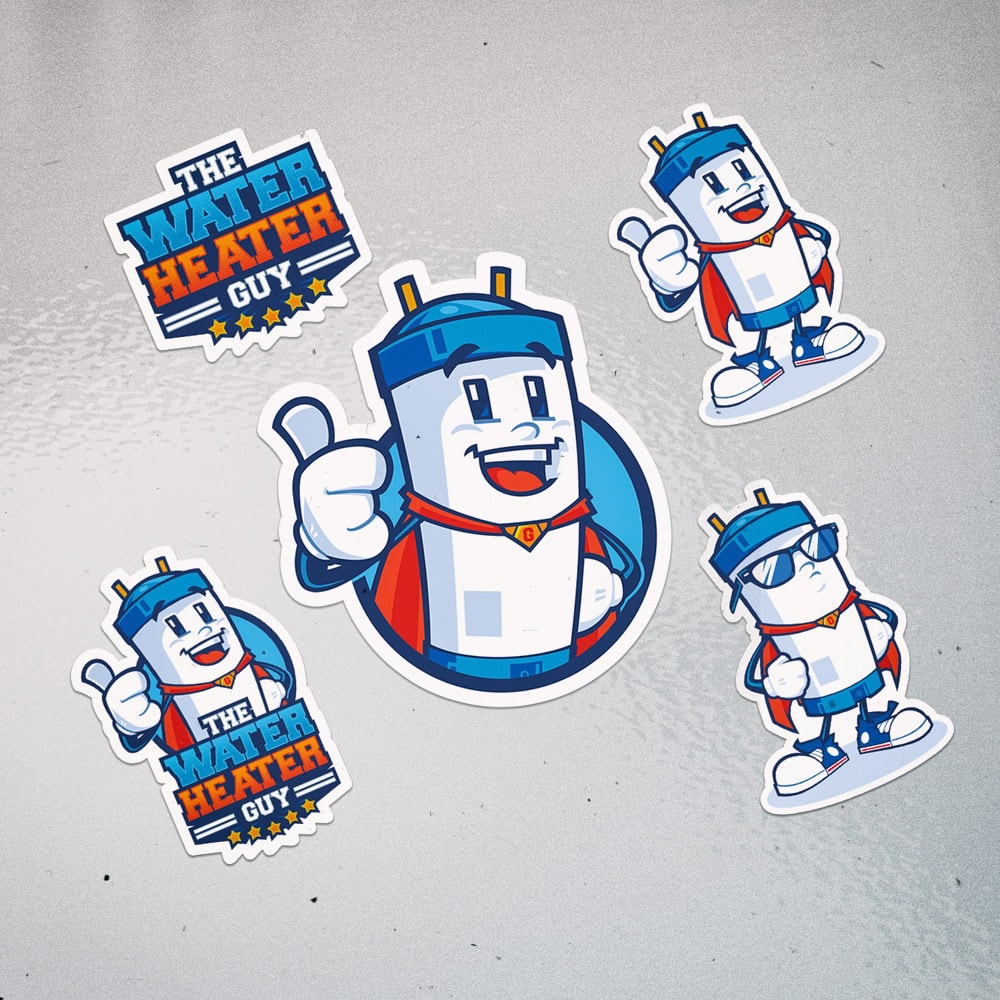 The water heater guy Sticker The water heater guy Sticker
