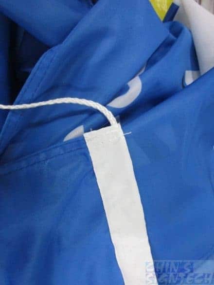 Flag with sleeves and ropes - BlueFlag with sleeves and ropes - Blue
