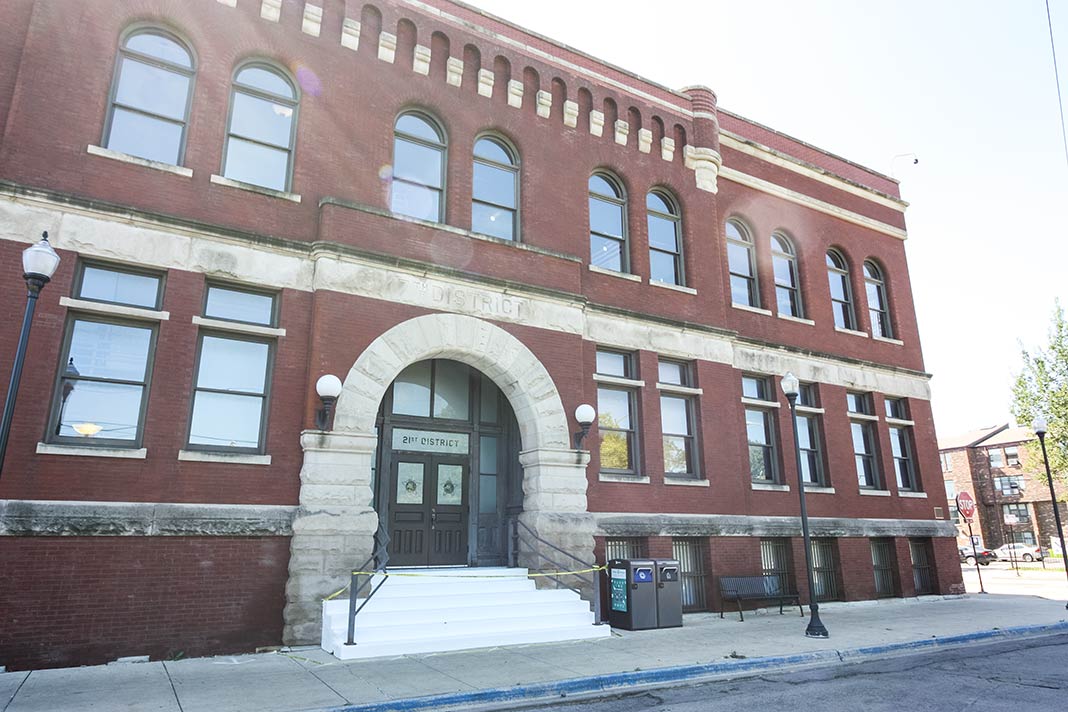 Hier werden die Außenszenen der Polizeiwache von Chicago P.D. gedreht