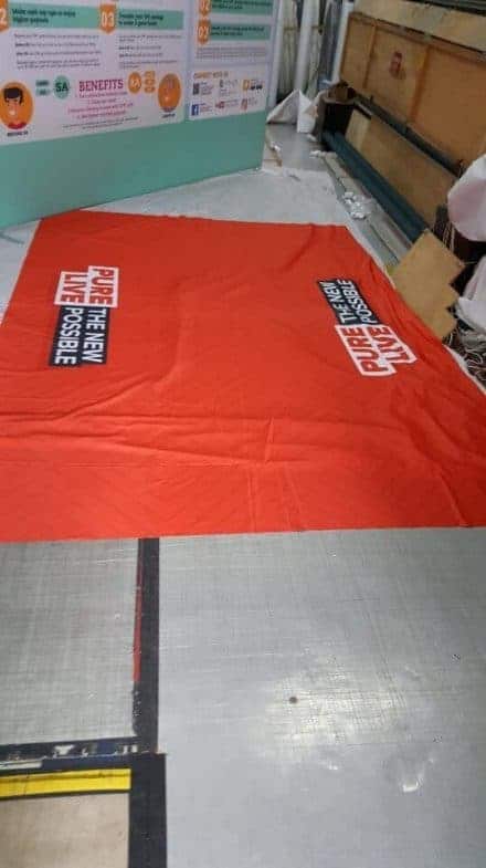 6ft Orange tablecloth for Pure Live