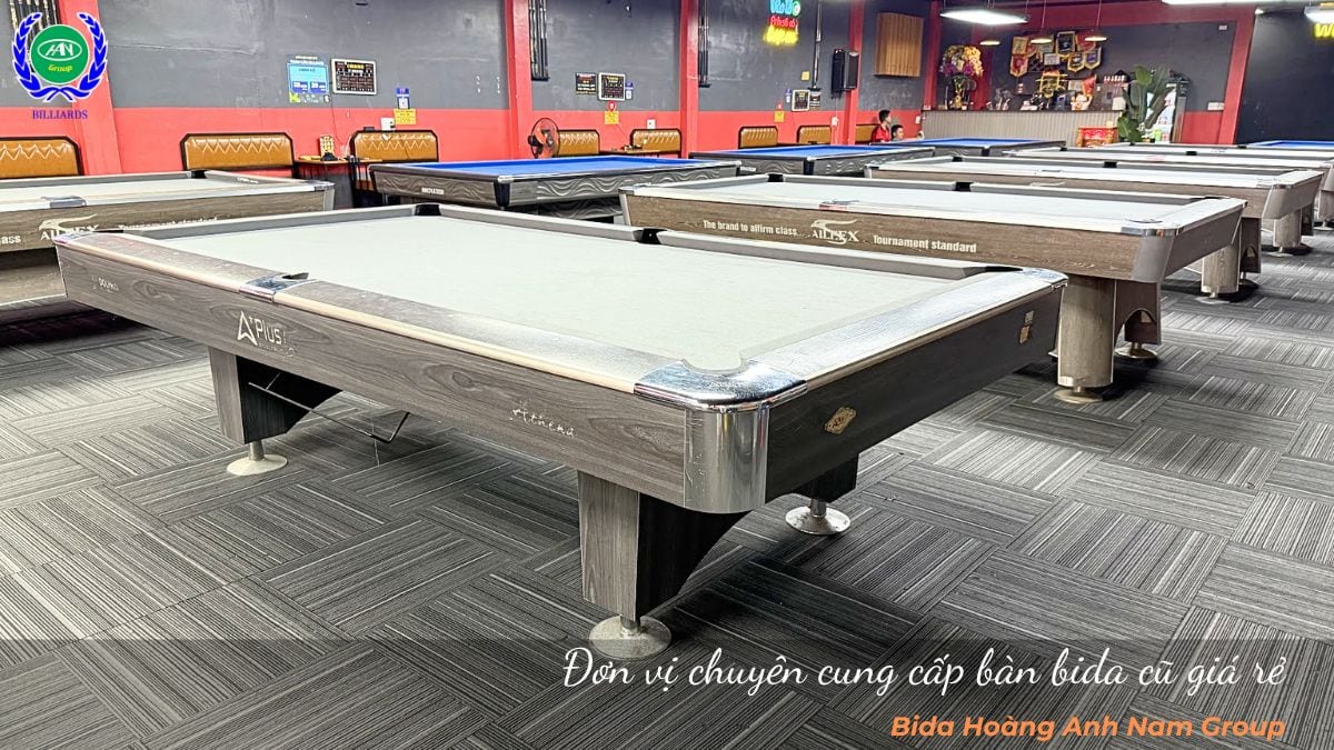 Đơn vị chuyên cung cấp bàn bida cũ giá rẻ