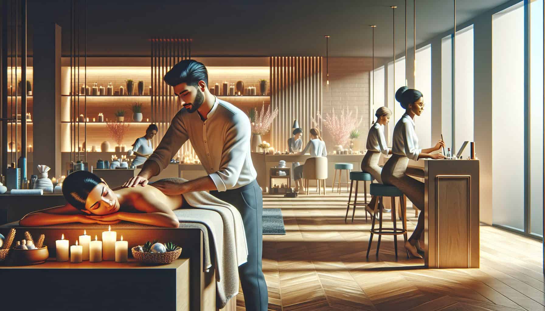 deep tissue massage to relieve tension at luxor spa salon