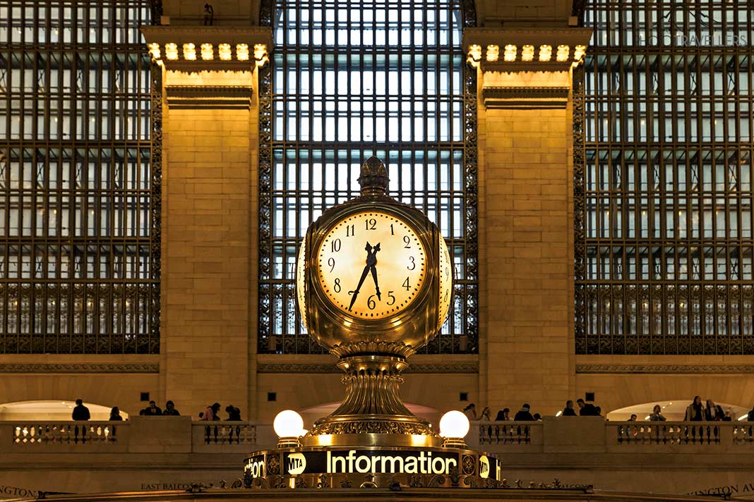 Die alte Uhr im Grand Central Terminal in New York