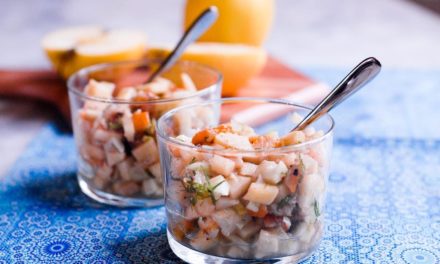 Salade de haddock, pomme et fenouil