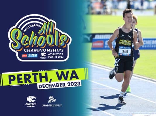 Perth to welcome Australia’s top school-aged track and field talent