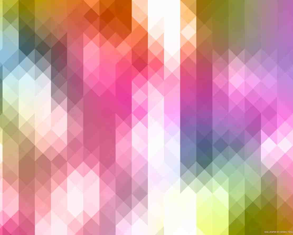 Vibrant Triangle Pixels