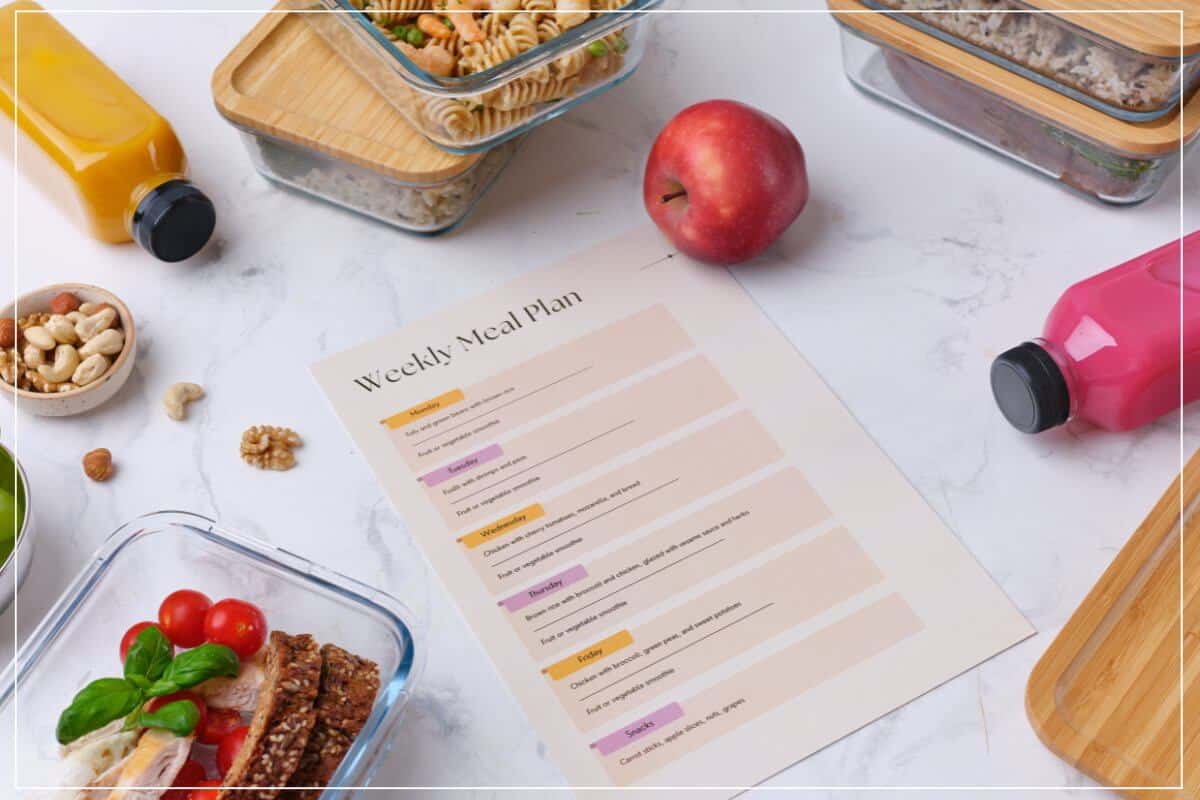 Meal Prep Anleitung - Mahlzeiten planen mit einem Wochenplan