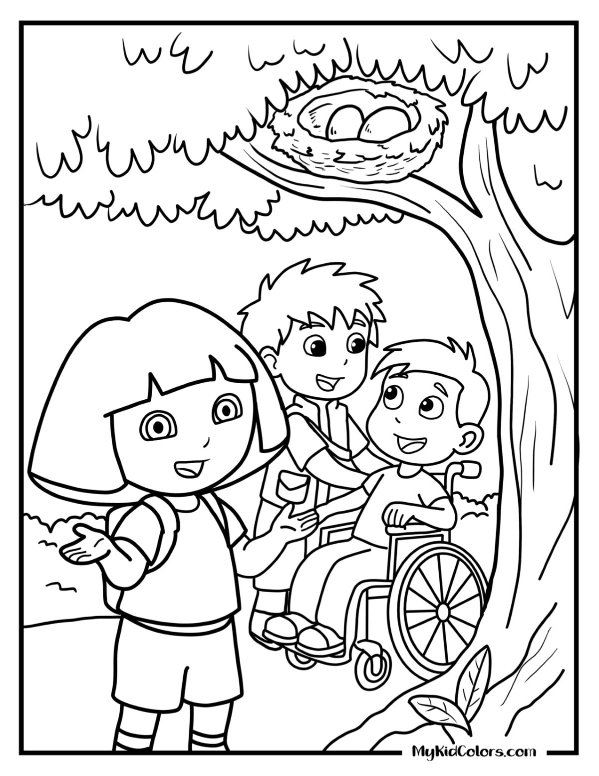 Dora the Explorer Coloring Pages – Page # 7