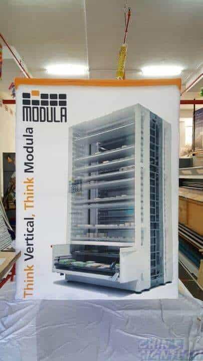 3 meter tall x 2.25m width Fabric Pop Out Display - Modula