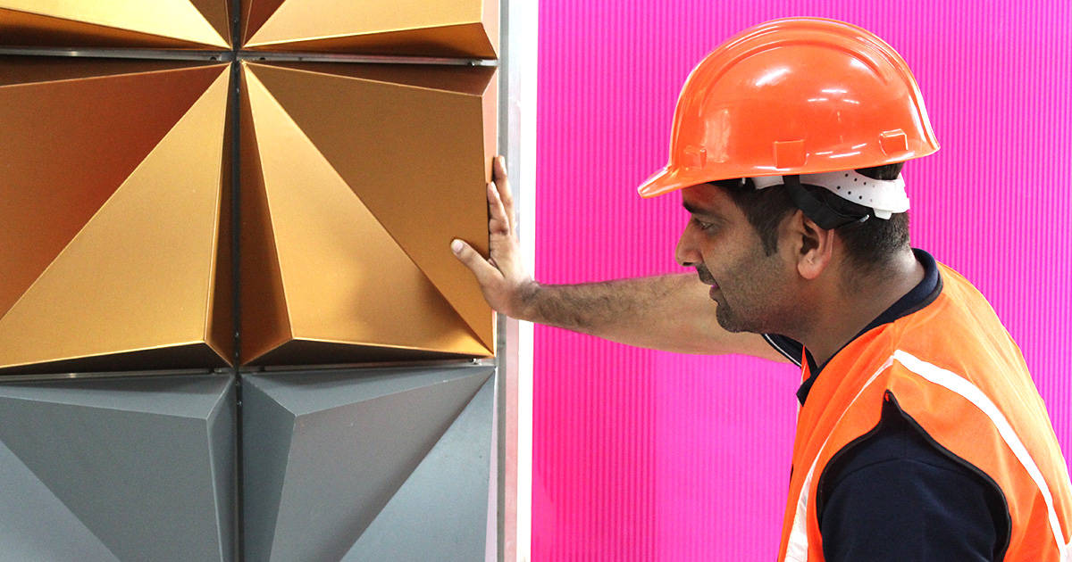 3d ACP sheet installation