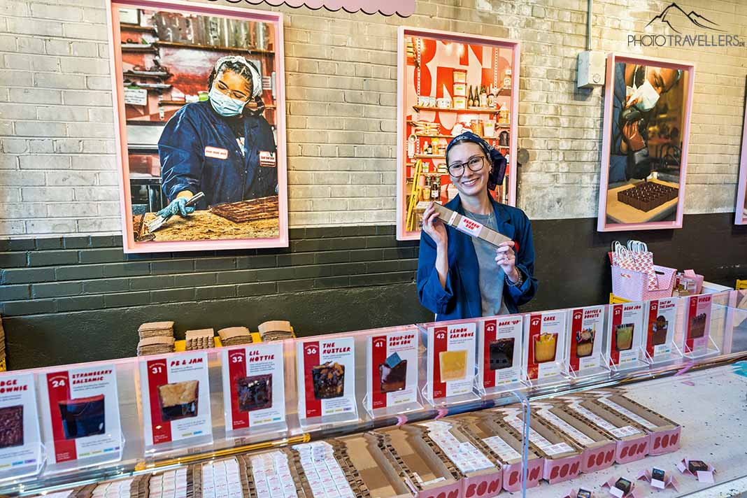 Verkäuferin bei Bon Bon Bon in Detroit