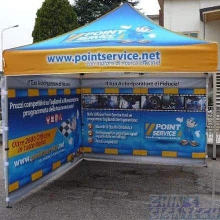 3x3m full canopy system with 2 Full back printing