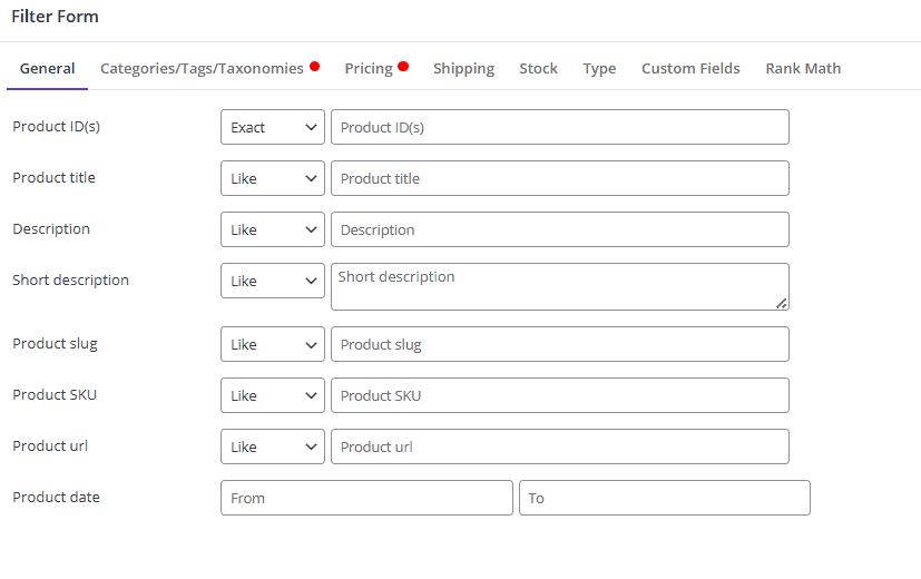 Filter products in PBULKiT plugin by iThemelandco