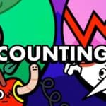 Ceinture de pièces d'or et icône de calculatrice dans un style cartoon coloré, illustration pour jeux d'argent ou comptabilité ludique, image vibrante et dynamique sur thème d'gaming et finance.