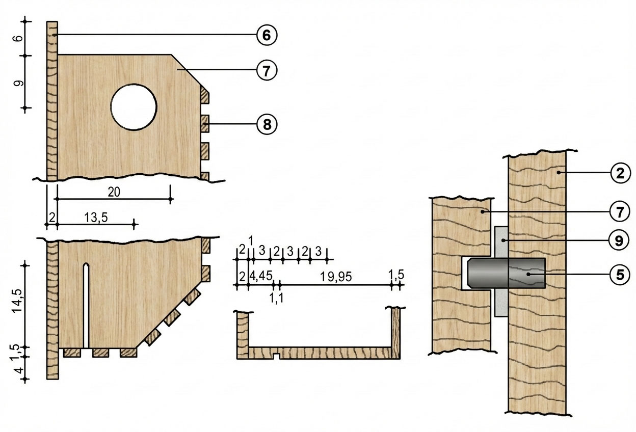 Details der Seitenwand