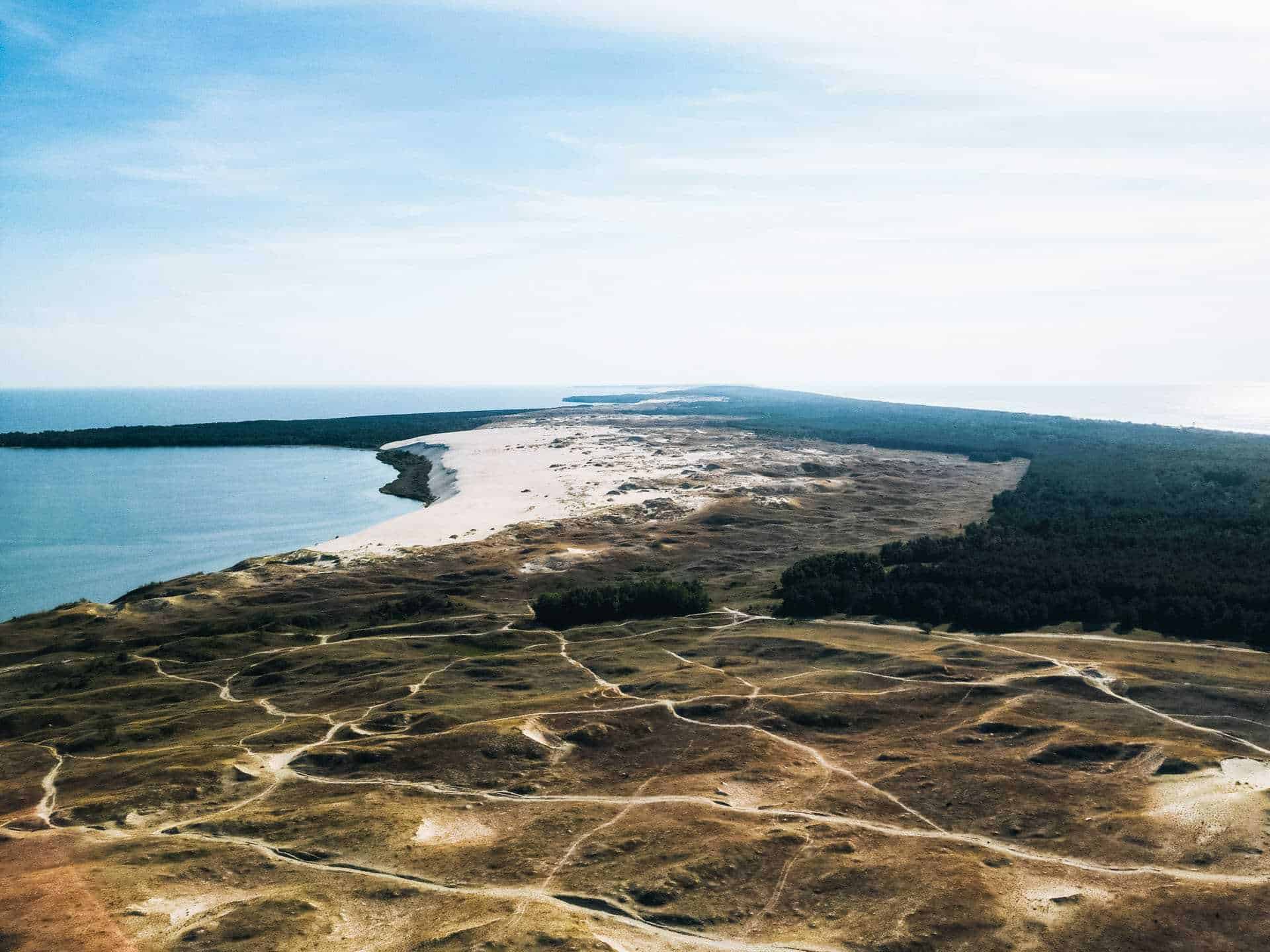 Kurische Nehrung Baltikum Rundreise Luftaufnahme Kurische Nehrung - Baltikum Rundreise