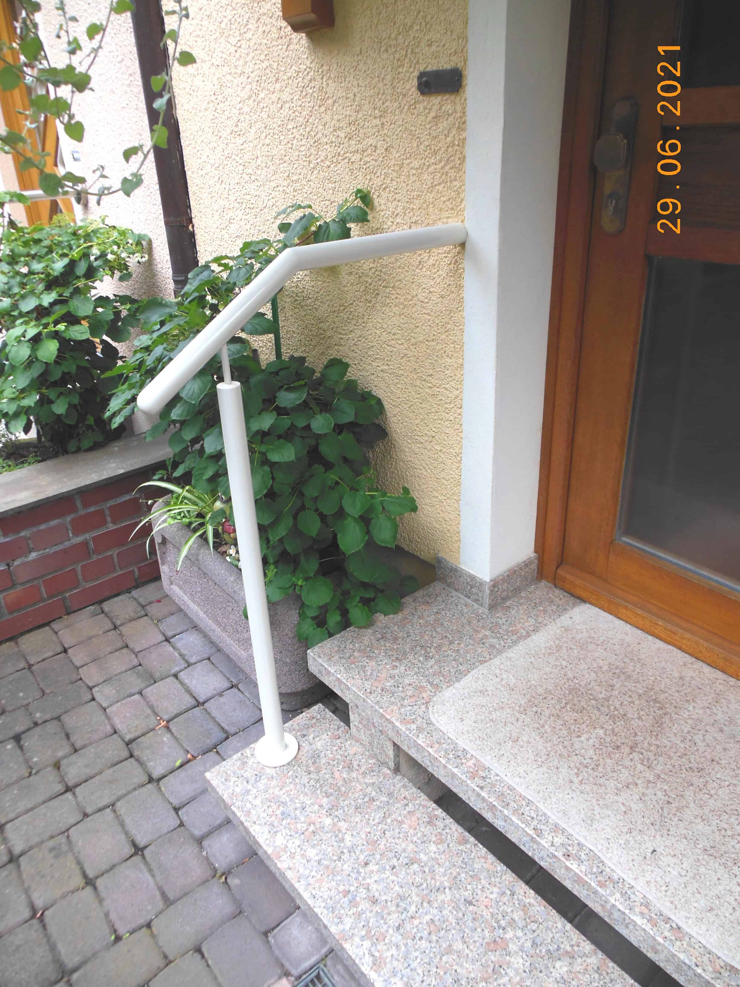 Handlauf Stahl pulverbesichtet